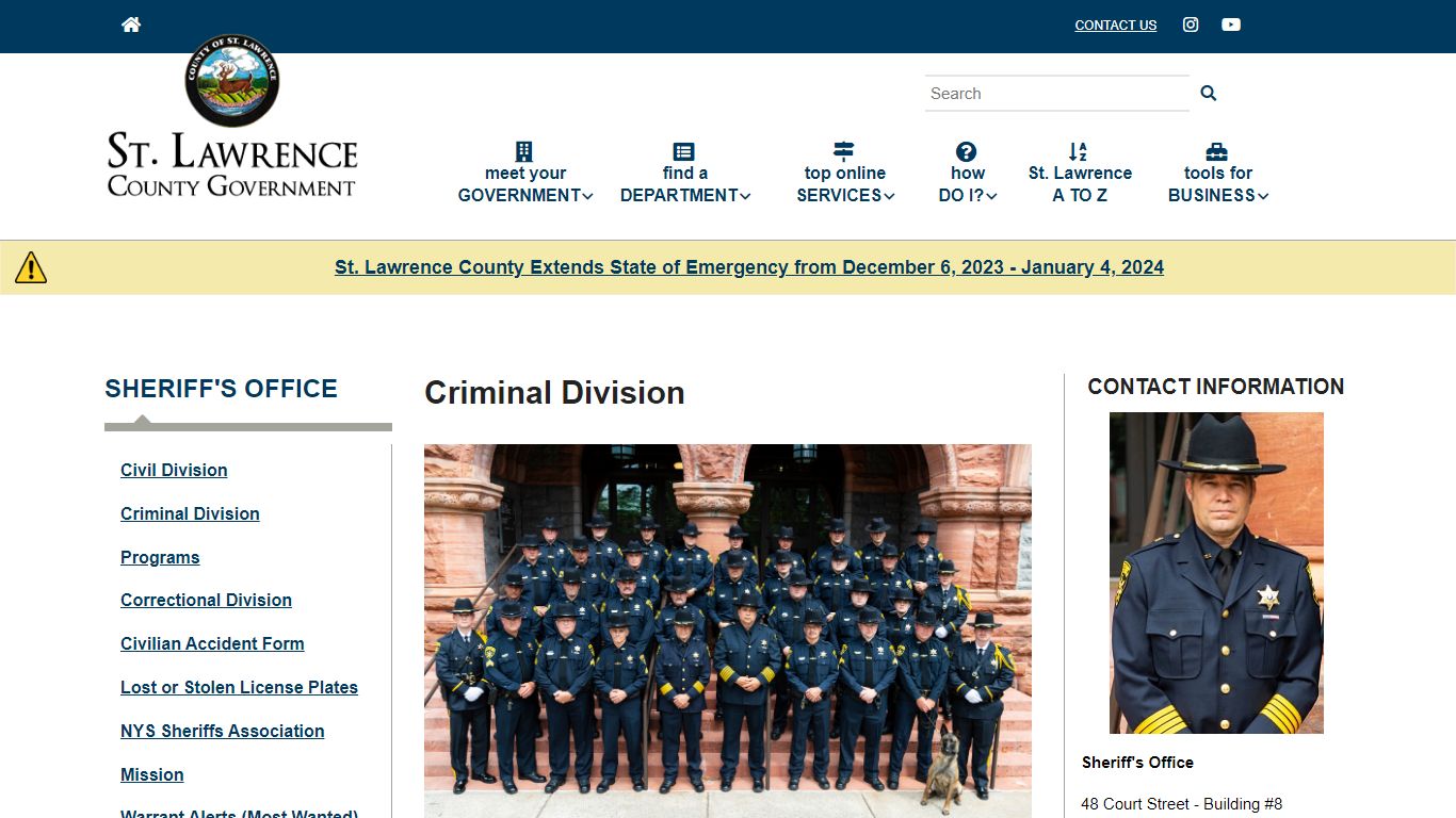 Criminal Division | St. Lawrence County - stlawco.org