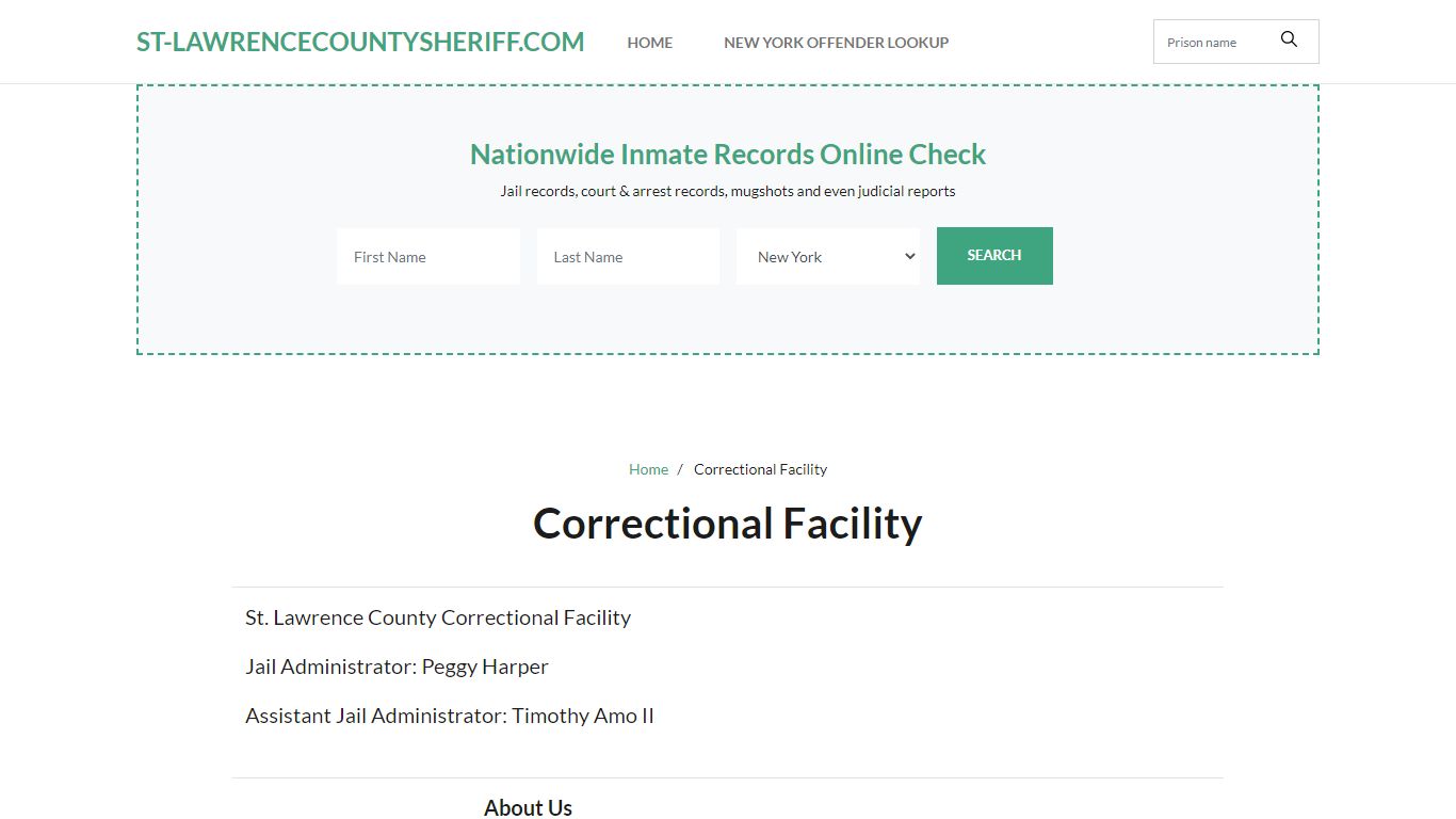 Correctional Facility - St. Lawrence County Sheriff